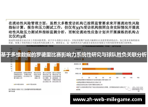 基于多维数据的罗德里比赛影响力系统性研究与球队胜负关联分析
